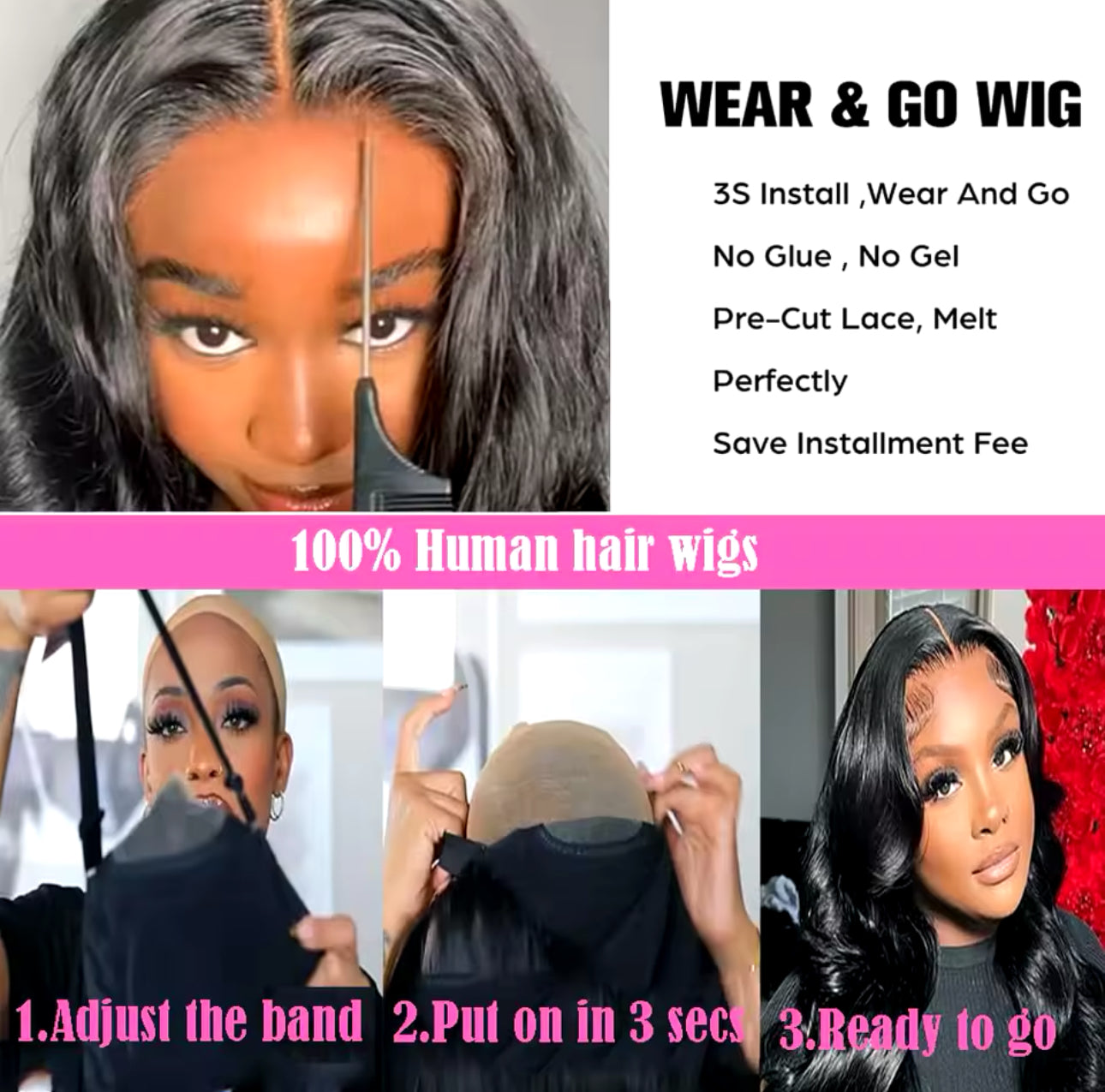 Glueless HD LACE WIG